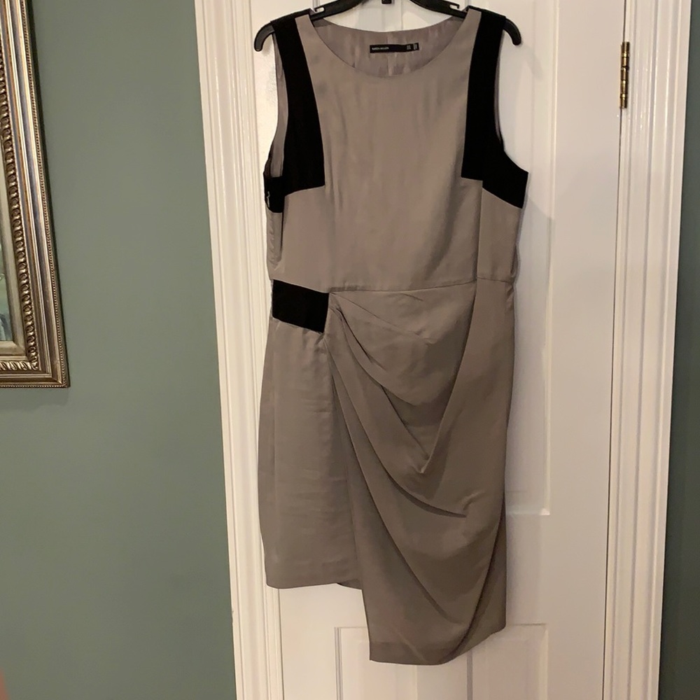 Light brown midi dress